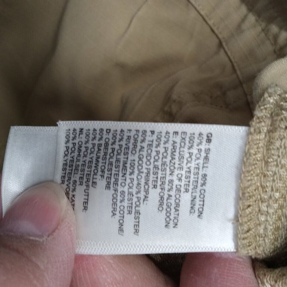 The North Face Shorts Mens Size 34‎ Beige Khaki Cargo Check Outdoor Gorpcore - Picture 8 of 10